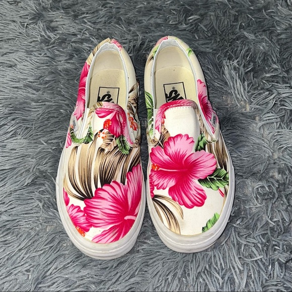 Vans Shoes - VANS Hawaiian Floral Slip Ons